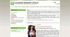 Desktop Screenshot of calendarcatolic.ro