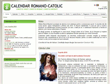 Tablet Screenshot of calendarcatolic.ro